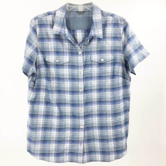 Eddie Bauer Tops - Eddie Bauer Short Sleeve Mountain Shirt XL 203